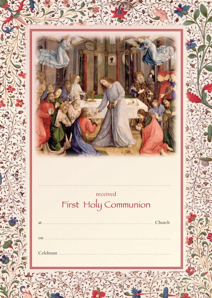 First Communion Certificate (Pack of 25) Catholic Truth Society